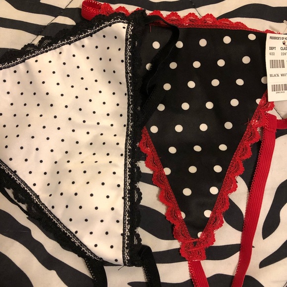 Fredericks of Hollywood white with blk polka dots corset. Size 42. - Picture 6 of 13